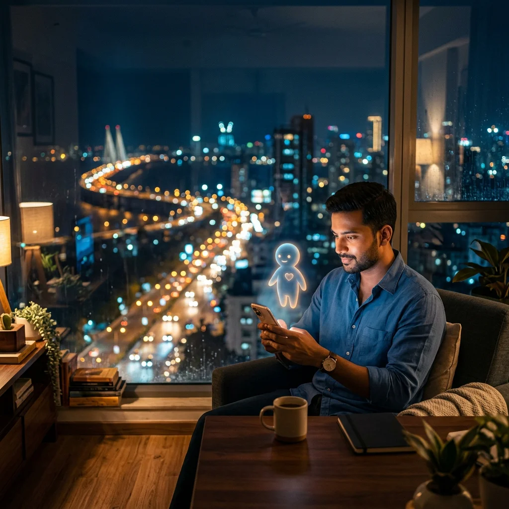 Loneliness India 2026 young urban professional AI companion mental health solution