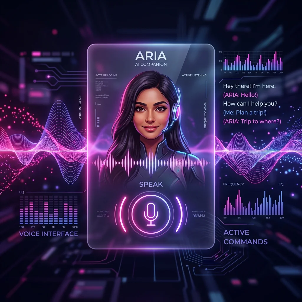 Voice chat AI girlfriend India HeartEcho Hindi voice note audio companion